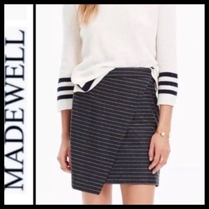 Madewell Pinstripe Skirt